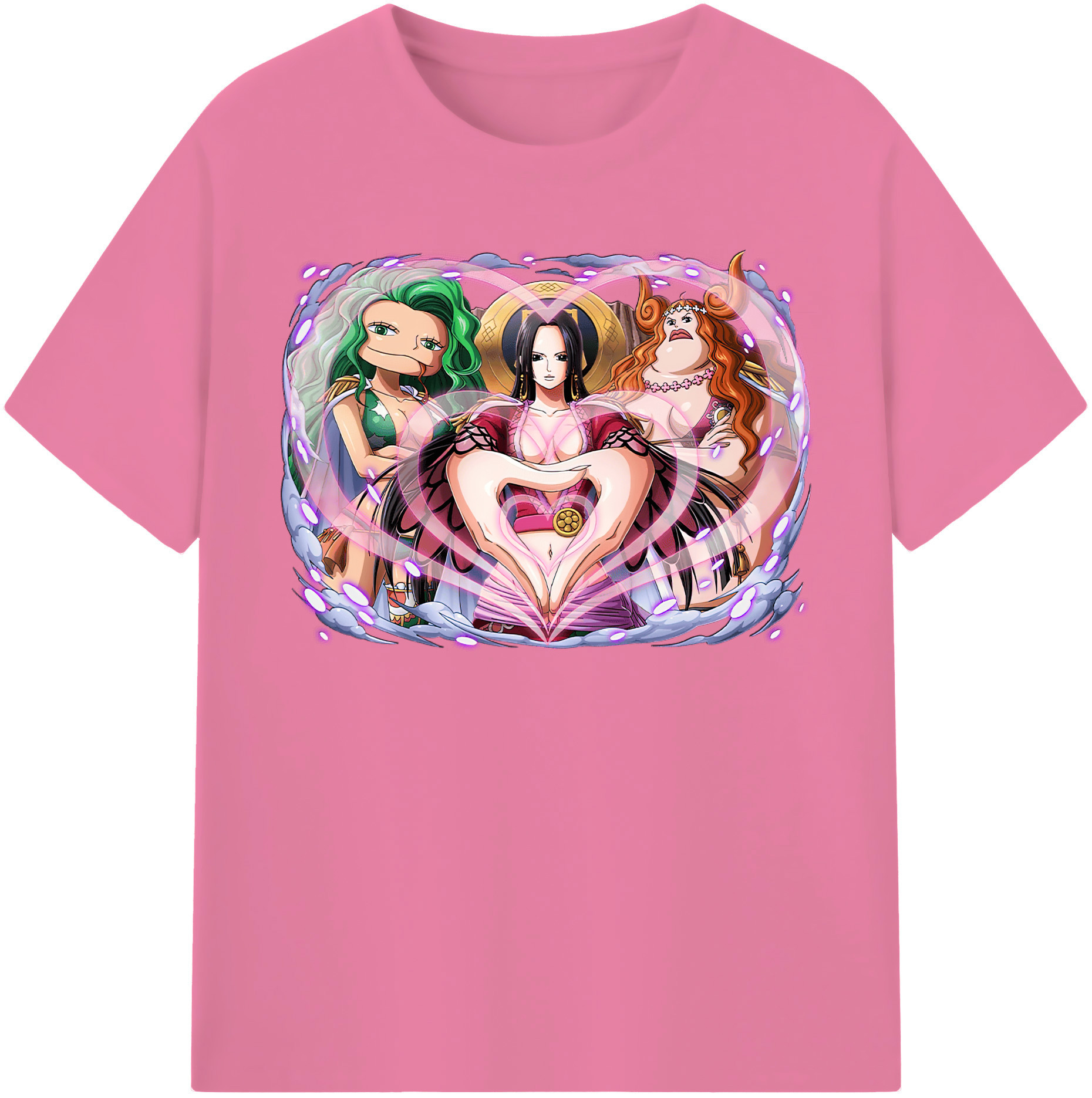 ワンピース ボア・ハンコック ONE PIECE Boa·Hancock 綿100％半袖Tシャツ（フロントプリント）